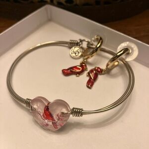 Luca and Danni cardinal bracelet & earrings
